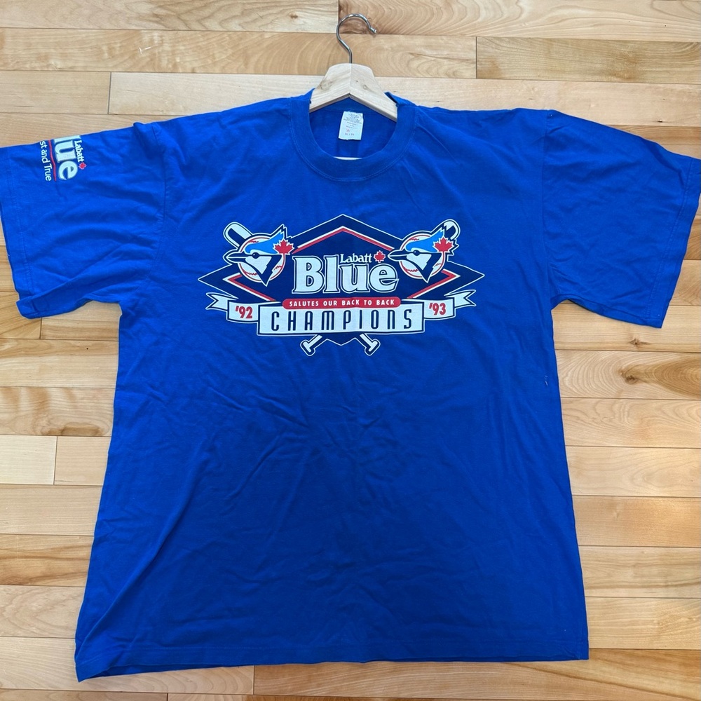 Vintage Labatt Blue Toronto Blue Jays Back to Back MLB Shirt XL 90’s